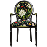 Стул с подлокотниками из натурального бука с изображением птиц и цветов Blooming Birds варинант исполнения - 1 | Loft Concept в Казани