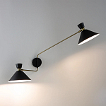 Бра с 2-мя поворотными плафонами Davy Duo Wall Lamp варинант исполнения - 6 | Loft Concept в Казани