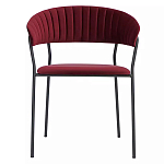 Стул мягкий с бархатистой велюровой спинкой и сиденьем Wine Chair варинант исполнения - 1 | Loft Concept в Казани