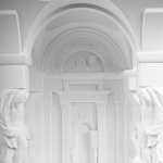 Встраиваемый в стену гипсовый светильник под покраску с колоннами и арками в античном стиле Antiquity Athena варинант исполнения - 10 | Loft Concept в Казани