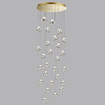 Люстра каскадня с 27-ю прозрачными шарообразными подвесами Bubbles Bocci варинант исполнения - 2 | Loft Concept в Казани