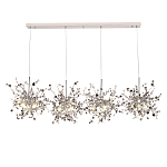 Люстра подвесная из четырех частей с металлическими круглыми элементами Terzani Argent варинант исполнения - 4 | Loft Concept в Казани