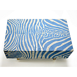 Кофейный стол Kenya Coffee Table Bone Inlay ZEBRA blue варинант исполнения - 1 | Loft Concept в Казани