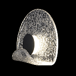 Бра из текстурированного прозрачного стекла с изогнутым краем Textured Glass  варинант исполнения - 1 | Loft Concept в Казани