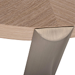 Столик журнальный с низкой круглой столешницей Wood Grain варинант исполнения - 2 | Loft Concept в Казани