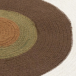 Ковер круглый из хлопка с контрастным узором Bullseye 150 варинант исполнения - 3 | Loft Concept в Казани