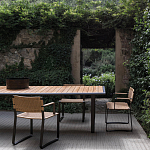 Дизайнерский стул с каркасом из металла с плетеными сиденьем и спинкой GREEN POINT Chair варинант исполнения - 9 | Loft Concept в Казани