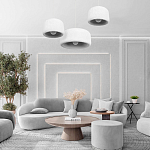 Подвесной светильник с круглым рельефным абажуром Sergey Makhno варинант исполнения - 6 | Loft Concept в Казани