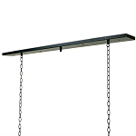 Люстра прямоугольная с 4-мя прозрачными цилиндрическими плафонами  Stamped Cylinders варинант исполнения - 2 | Loft Concept в Казани