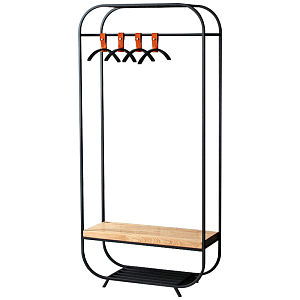 Рейл Franks Industrial Metal Rust Clothes Rail Black