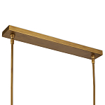 Люстра линейная полукруглой формы Wooden Horseshoe варинант исполнения - 5 | Loft Concept в Казани