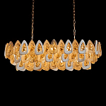 Люстра овальная с многослойными белыми и прозрачными подвесками Character Chandelier варинант исполнения - 2 | Loft Concept в Казани