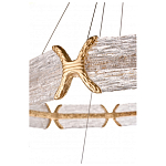 Люстра кольцевая с текстурным природным рисунком IceFlame варинант исполнения - 4 | Loft Concept в Казани