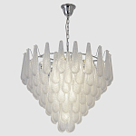 Люстра с подвесками из рифленного стекла в форме капель Textured Glass Chandelier варинант исполнения - 11 | Loft Concept в Казани