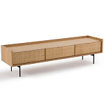 ТВ-тумба с плетеным декором Buckley Wicker TV Stand варинант исполнения - 2 | Loft Concept в Казани