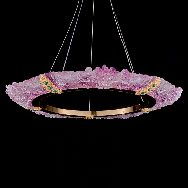 Люстра в форме кольца розовая Warm Pink Light Золотой Розовый Люстра в форме кольца розовая Warm Pink Light Золотой Розовый в Казани | Loft Concept