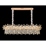 Люстра с декоративными элементами в виде крупных хрустальных цветов Palace Gardens варинант исполнения - 4 | Loft Concept в Казани