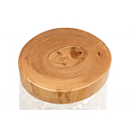 Керамический столик с деревянной столешницей "Пешка" варинант исполнения - 5 | Loft Concept в Казани