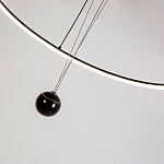 Светодиодная люстра Black LED Circle and Ball Lamp варинант исполнения - 6 | Loft Concept в Казани