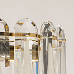 Люстра многоярусная с овальными прозрачными подвесками 36 см Harmonica варинант исполнения - 7 | Loft Concept в Казани