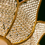 Люстра в форме тюльпана с лепестками из прозрачных стеклянных бусин Hanging Flowers варинант исполнения - 5 | Loft Concept в Казани