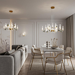 Люстра с декоративными птицами Ganthea D 93 см варинант исполнения - 4 | Loft Concept в Казани