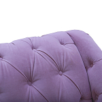 Кушетка фиолетовая с мягкой обивкой из велюра Michael Couch варинант исполнения - 4 | Loft Concept в Казани