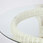 Комплект обеденный из ротанга Eloise grand white варинант исполнения - 13 | Loft Concept в Казани