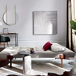 Дизайнерский журнальный стол с чёрной круглой столешницей Visanyp варинант исполнения - 2 | Loft Concept в Казани