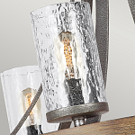 Люстра с цилиндрическим плафонами из толстого волнистого стекла в индустриальном стиле Feiss варинант исполнения - 12 | Loft Concept в Казани