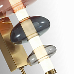 Бра с плафоном из разноцветного стекла Glass Peonies варинант исполнения - 1 | Loft Concept в Казани