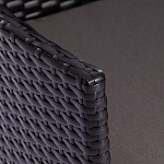 Обеденный комплект из искуственного ротанга Vintara черный варинант исполнения - 5 | Loft Concept в Казани