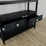 Стеллаж с двумя ящиками Elsa Dreams Black варинант исполнения - 3 | Loft Concept в Казани