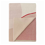 Плед из хлопка бежевого цвета с абстрактным принтом Elysian Flow Peach варинант исполнения - 5 | Loft Concept в Казани