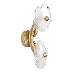 Бра с ветвистыми бронзовыми элементами и стеклянными рифлеными дисками Textured Glass Bra варинант исполнения - 4 | Loft Concept в Казани