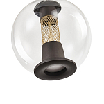 Подвесной светильник с плафоном в форме шара Inner Gleam Orb black  варинант исполнения - 3 | Loft Concept в Казани