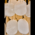 Люстра с овальными подвесками из натурального камня Spatial Composition варинант исполнения - 4 | Loft Concept в Казани