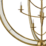 Люстра круглая с состаренными зеркальными элементами на корпусе Sample of Purity варинант исполнения - 1 | Loft Concept в Казани