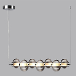 Подвесной светильник линейный с 7-ю рифлеными стеклянными шарами Marcelh Light варинант исполнения - 8 | Loft Concept в Казани