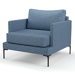 Мебельная ткань Шенилл голубой цвет 138 см T4-26 варинант исполнения - 5 | Loft Concept в Казани