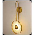 Бра бронзовое с прозрачным стеклянным плафоном Suspension варинант исполнения - 1 | Loft Concept в Казани