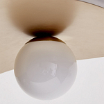 Люстра круглая с 2-мя металлическими абажурами Andromeda варинант исполнения - 3 | Loft Concept в Казани