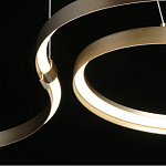 Люстра подвесная светодиодная в виде волнообразной ленты Ribbon Vortex варинант исполнения - 19 | Loft Concept в Казани