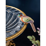 Чаша стеклянная с фигурками разноцветных попугаев на ободке 41 Eden Garden варинант исполнения - 4 | Loft Concept в Казани