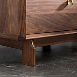 Прикроватный деревянный столик с ящиками Moon Walnut Furniture варинант исполнения - 4 | Loft Concept в Казани