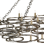 Люстра фигурная многоярусная из круглых элементов Round Metal Element варинант исполнения - 1 | Loft Concept в Казани