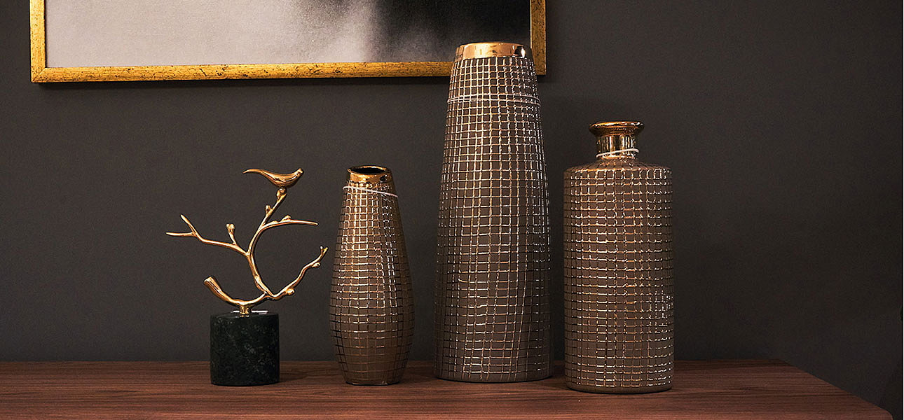 Ваза Golden mesh 35 Ваза Golden mesh 35 - Loft-Concept в Казани