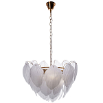 Люстра с лепестками из матового рифленого стекла Chandelier Water Lily варинант исполнения - 1 | Loft Concept в Казани