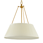 Подвесной светильник светодиодный с фактурным тканевым конусообразным абажуром White Fabric Lampshade варинант исполнения - 4 | Loft Concept в Казани