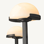 Люстрас 3-мя мраморными плафонами в форме купола Light Warm Light варинант исполнения - 1 | Loft Concept в Казани